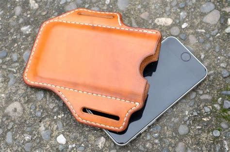 Handmade Leather Iphone Holster Case Iphone 66s7 Etsy In 2020
