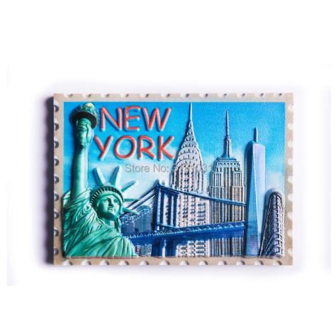3d Refrigerator Magnet New York City Decoration Magnet American Tourist