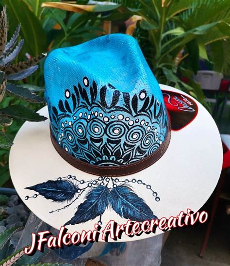 Javier Falconi G Sombreros Pintados A Mano Sombreros Y Gorras Sombreros