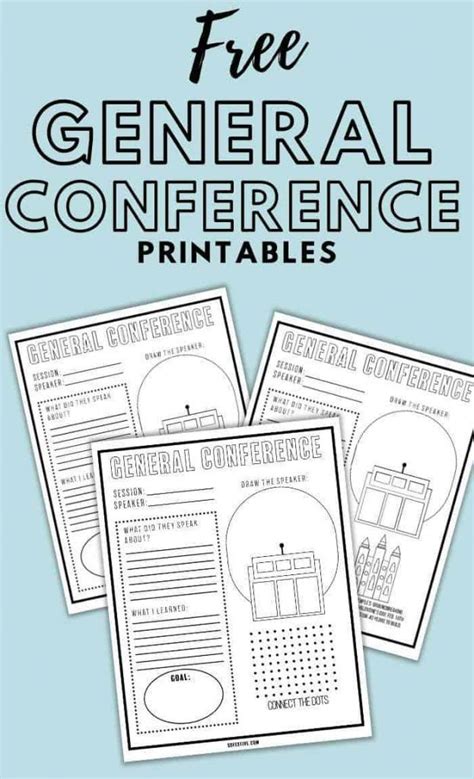 Free General Conference Printables 2024 So Festive Lds General