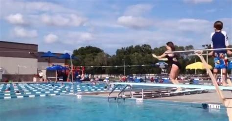 High School Divers Competition Dive Goes Very Wrong