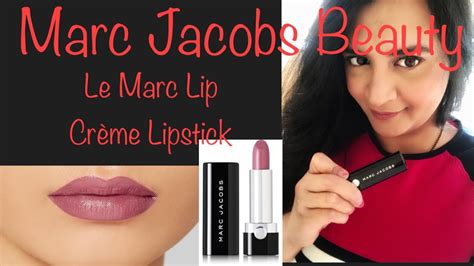 Marc Jacobs Beauty Le Marc Lip Creme Lipstick Slow Burn Lip Swatch Review Youtube
