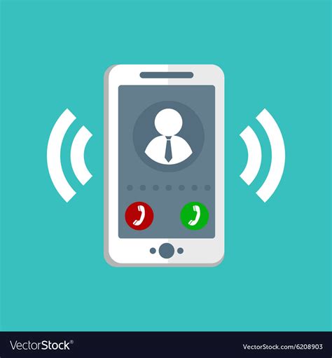 Ringing Phone Icon Royalty Free Vector Image Vectorstock