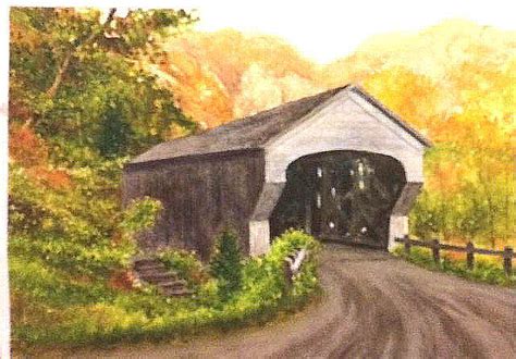 Covered Bridge 2 Painting By Kenneth Witte Fine Art America