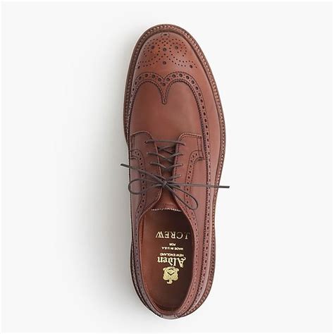 Alden® For Jcrew Longwing Bluchers In Tobacco Dress Shoes Men Alden