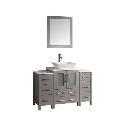 Briarwood centerpoint vanity sink, 48w x 18d x 34.5h, drawers right & left at menards. Vanity Art 48 in. W x 18.5 in. D x 36 in. H Bathroom ...