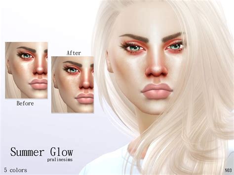 5 Colors Found In Tsr Category Sims 4 Female Blush Makeup Cc Basic