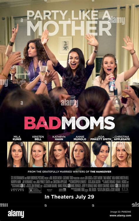 Mila Kunis Kristen Bell And Kathryn Hahn In Bad Moms 2016 Poster
