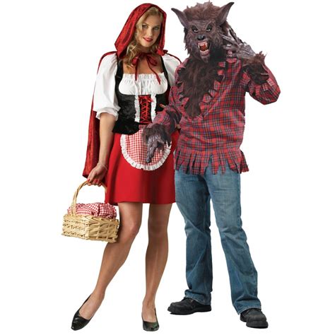 red riding hood and big bad wolf couples costume 29secrets