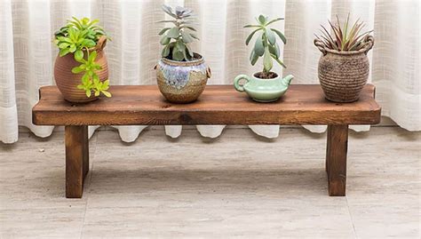 All Sizes Wooden Bench For Plants Flowers Wood Benches Etsy