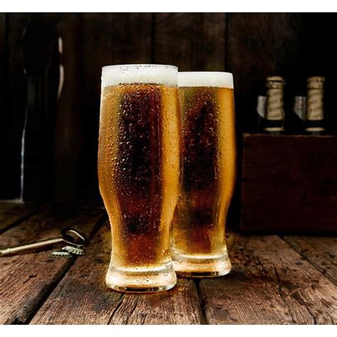 Linea European Beer Glasses Set Of 2 Beer And Cocktail Glasses