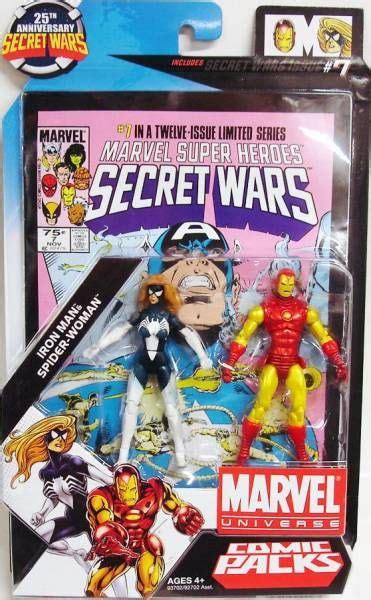 Marvel Universe Comic Pack Secret Wars 7 Iron Man And Spider Woman