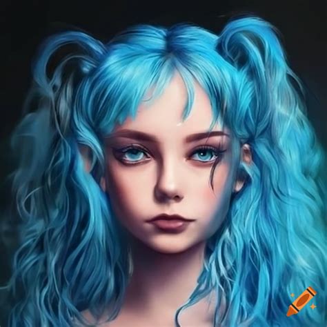 Girl With Blue Hair