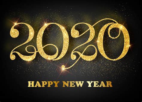 Happy New Year 2020 Vector Illustrations Royalty Free Vector Graphics