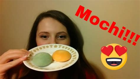 Asmr Mochi Ice Cream Eating Soft And Sticky Sounds Youtube