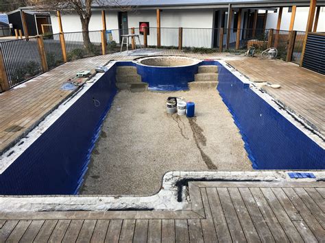Construction Of Swimming Pool At Geelong Concrete Swimming Pool