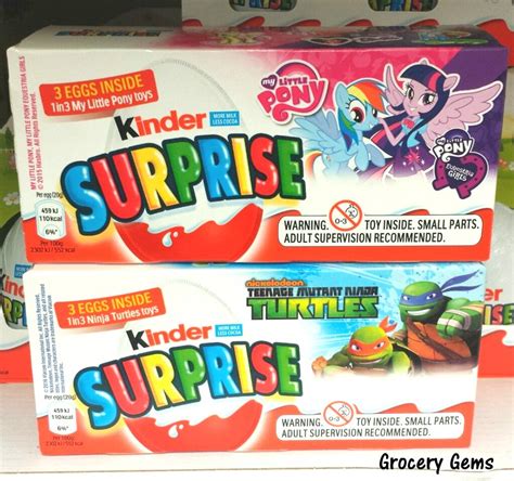 Grocery Gems New In Store Kinder Surprise My Little Pony And Teenage