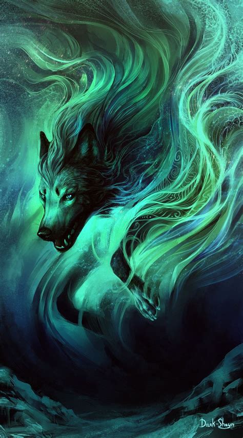 North Ghost Mystical Animals Mythical Creatures Art Fantasy Wolf
