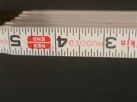 Vintage Lufkin Red End Engineers 6 Foot Wood Folding Ruler Lock Joints