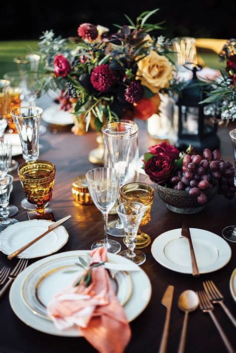 Fall Wedding Table Setting We Are Want To Say Thanks If You Like To