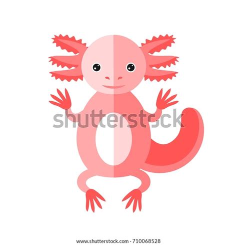 Cute Axolotl Vector Illustration Stock Vector Royalty Free 710068528