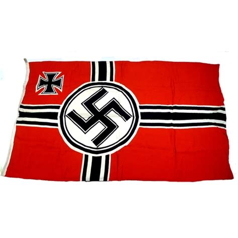 A Linen Wwii German Naval Flag Reichskriegsflagge 1935 1937 With