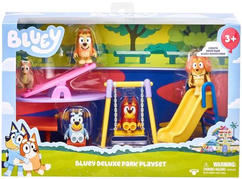 Bluey Bluey Deluxe Park Exclusive 5 Figure Playset With Bluey Rusty