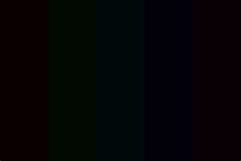 Nearly Black Color Palette