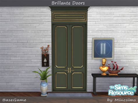 Brillante Panel Doors By Mincsims At Tsr Sims 4 Updates