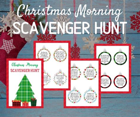 Simply print out the christmas scavenger hunt riddles and hide them throughout the home for your loved ones to follow. Free Printable Christmas Scavenger Hunt Riddles