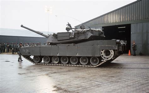 The first M1 Abrams main battle tank to be drawn from a prepositioning ...