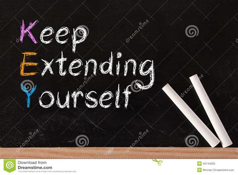 Keep Extending Yourself Stock Photo Image 45744203