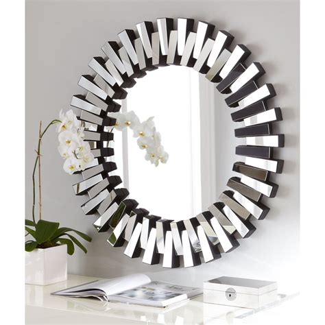 Afina Modern Luxe Round Wall Mirror 36 In