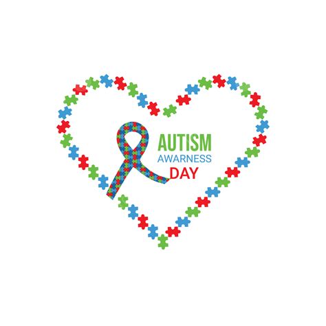 World Autism Awareness Day Support Hands Puzzles Pieces Heart Autism