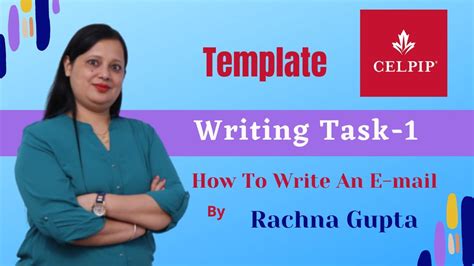 Template Celpip Writing Task 1 How To Write An E Mail Rachna
