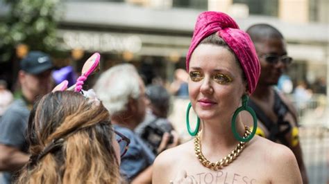 Women Men March Topless For Gender Equality In Several Us Cities