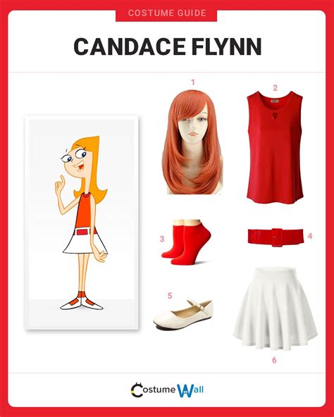 Dress Like Candace Flynn Cosplay Outfits Candace Flynn Red Head