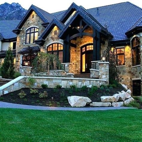 Image Result For Stone Ranch House Brick Exterior House Stone