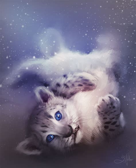 Snow Leopard By Sandrawinther On Deviantart