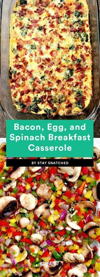 5 Low Carb Bacon Egg And Spinach Breakfast Casserole Spinach