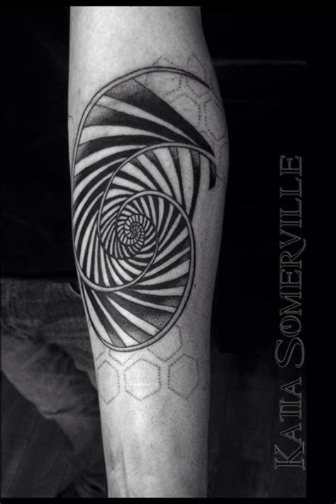 15 Hypnotizing Fibonacci Spiral Tattoos Tattoodo