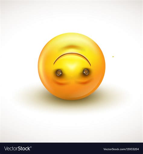 Cute Upside Down Face Emoticon Emoji Smiley Vector Illustration Stock
