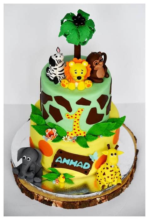 Jungle Cake Themed Cakes Jungle Theme Cakes Cake Images