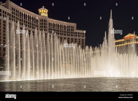 Bellagio Fountain In Las Vegas Strip Stock Photo Alamy