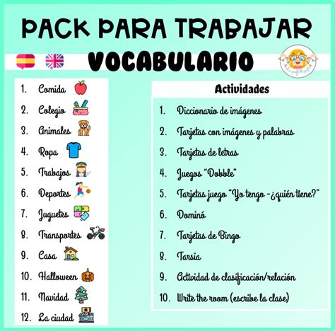 Pack Vocabulario Completo EspaÑol