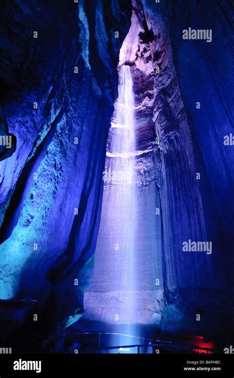 Ruby Falls A Famous Underground Limestone Cave Tourist Attraction In