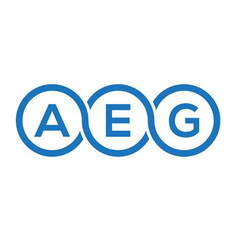 Aeg Letter Logo Design On White Background Aeg Creative Initials