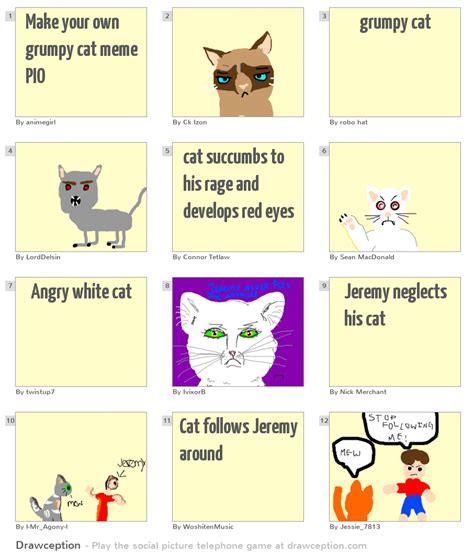 Make Your Own Grumpy Cat Meme Pio Drawception