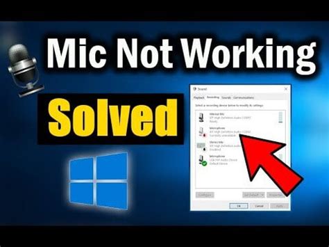 If you are facing microphone not working on windows 10 issue, no sound issue or sound is muffled, then you are in right place. Fix: My Microphone Doesn't Work on Windows 10 - PCWizrd