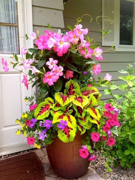 55 Fresh And Beautiful Summer Container Garden Flowers Ideas
